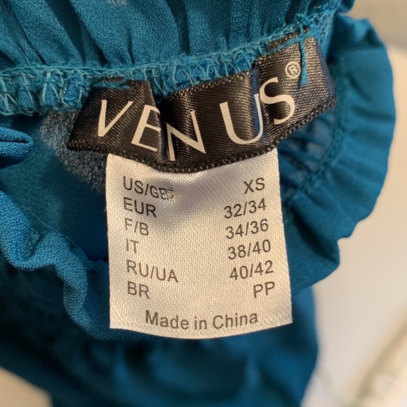 Venus XS High neck, back tie, beautiful long sleeve blouse - Picture 7 of 8